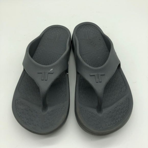 Telic Sandals Size XS Black Comfort Unisex Flip Flop Thong Sandals - Picture 2 of 7